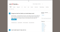 Desktop Screenshot of lotsoftutorials.com