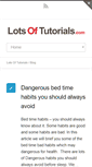 Mobile Screenshot of lotsoftutorials.com